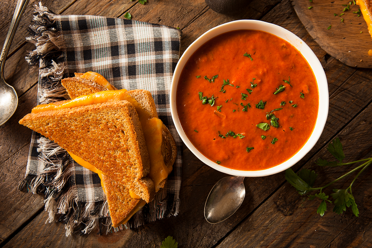 Grilled Cheese and Tomato Soup