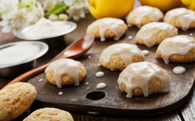 Lemon Cookies with Lemon Glaze